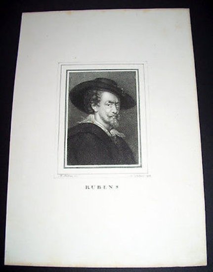 Stampa Incisione d' epoca - Pieter Paul Rubens - 1800 …