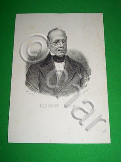Stampa Incisione d' epoca Tipografia Doyen Torino - Alberto Nota …