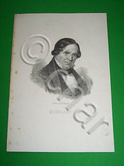 Stampa Incisione d' epoca Tipografia Doyen Torino - Ritratto Nicolini … | Immagine Gallery 2