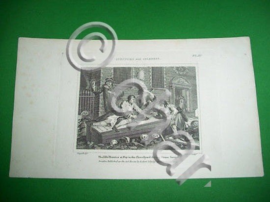 Stampa Incisione di William Hogarth - Industry and Idleness - …