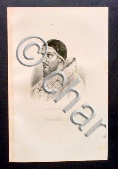 Stampa Incisione epoca - Ritratto di Giovanni XX - 1855 …