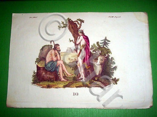 Stampa Incisione Mitologia - IO ( incisore Bernieri ) - … | Immagine Gallery 3