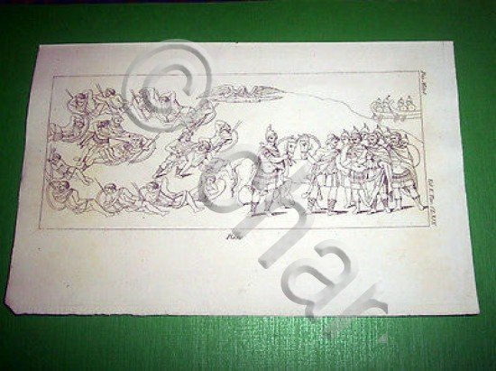 Stampa Incisione Mitologia - RESO - 1700 ca