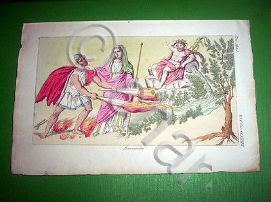 Stampa Incisione Mitologia - SCAMANDRO - 1700 ca | Immagine Gallery 3