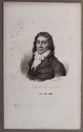Stampa Incisione Ottocento ritratto Francia Camille Desmoulins | Immagine principale