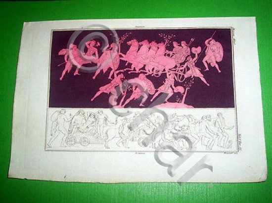 Stampa Incisione Storia e Mitologia - Arianna ( incisore Biasioti …