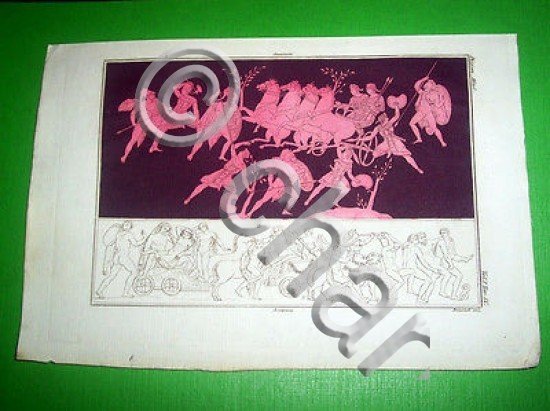 Stampa Incisione Storia e Mitologia - Arianna ( incisore Biasioti …