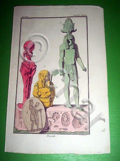 Stampa Incisione Storia e Mitologia - OSIRIDE - 1700 ca | Immagine Gallery 2