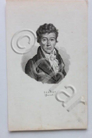 Stampa Incisione Storia ottocento Ritratto Lazare Carnot generale | Immagine principale