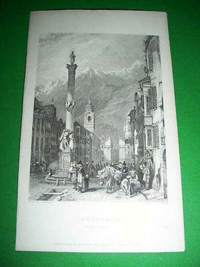 Stampa Incisione W. R. Smith - INNSBRUCK ( Austria ) … | Immagine principale