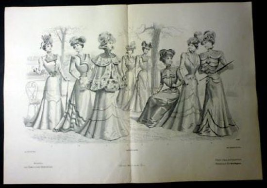 Stampa Moda Donna- Journal des Dames Demoiselles 1900 *