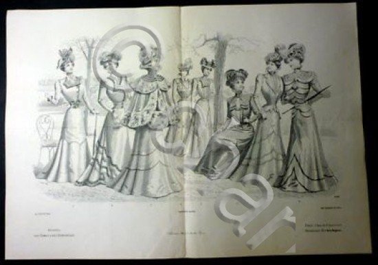 Stampa Moda Donna- Journal des Dames Demoiselles 1900 *