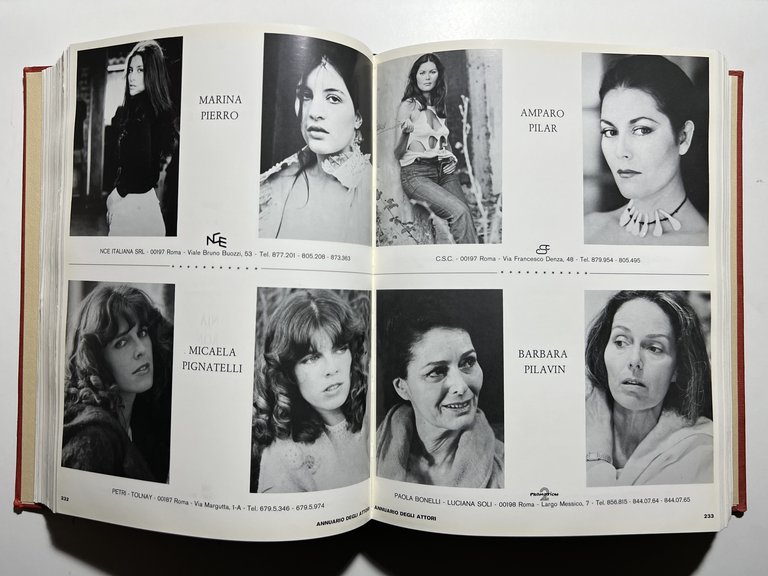 Star Edizioni Cinematografiche - Annuario degli attori 1978 - 79