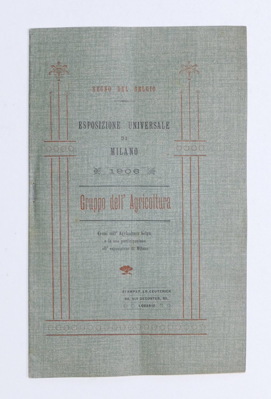 Storia - Agraria - Esposizione di Milano 1906 - Gruppo …