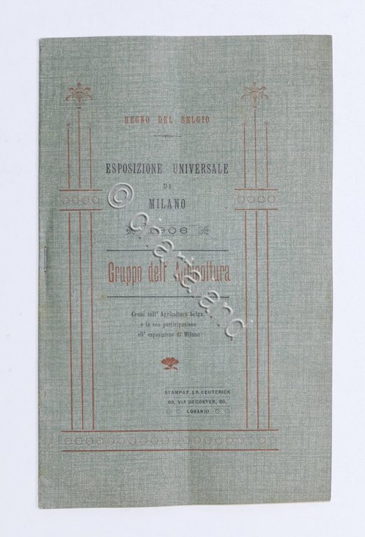 Storia - Agraria - Esposizione di Milano 1906 - Gruppo …