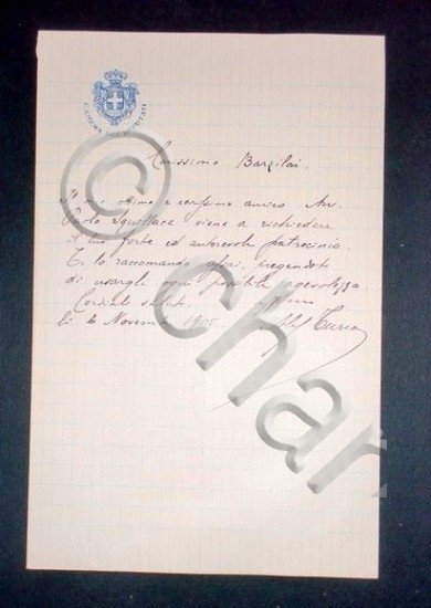 Storia Contemporanea - Autografo Alessandro Turco Deputato - 1906 | Immagine Gallery 2