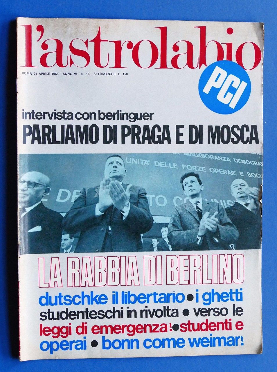 Storia Contemporanea - Rivista L'astrolabio - Anno VI - N° … | Immagine principale