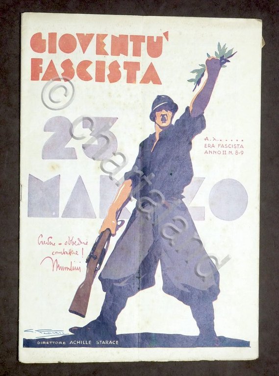 Storia Fascismo - Rivista Giovent Fascista - Anno II - …