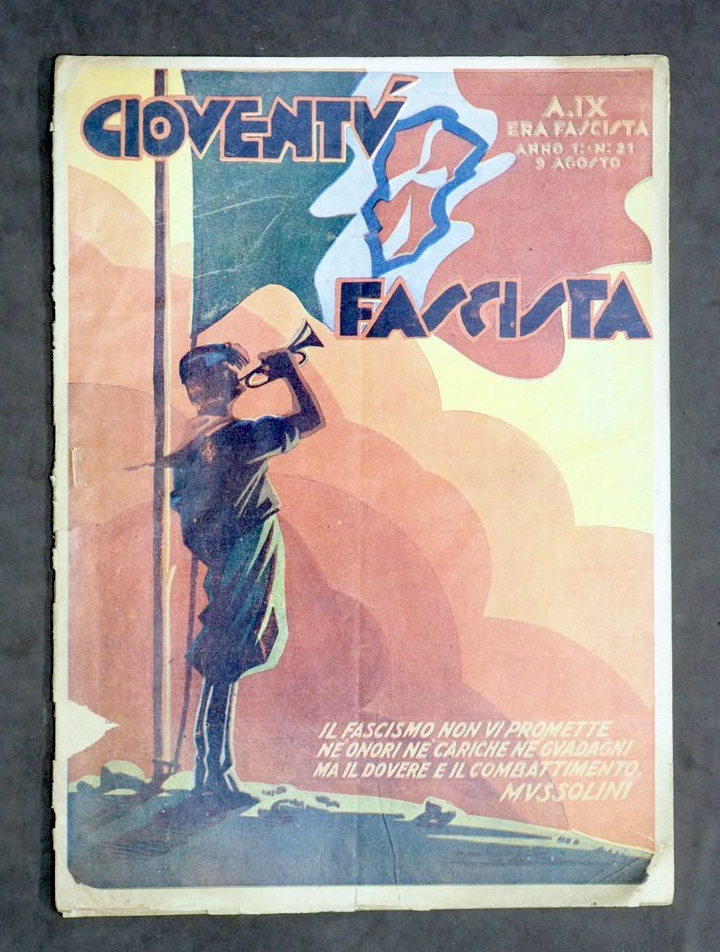 Storia Fascismo - Rivista Gioventù Fascista - Anno I - …