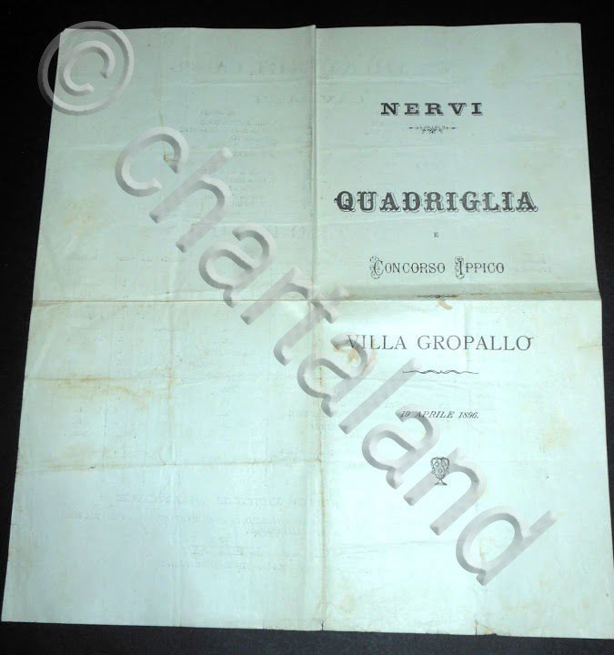 Storia locale Nervi Ippica - Quadriglia e Concorso Ippico - …