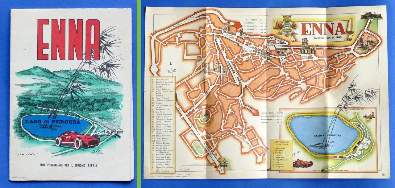 Storia Locale Sicilia - Cartina della città di Enna - … | Immagine principale