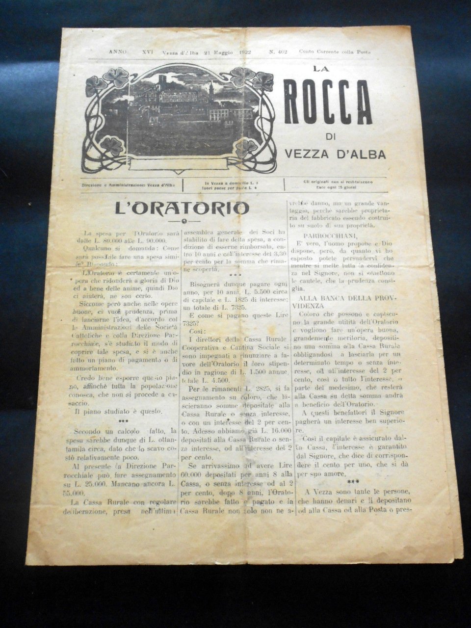Storia Locale Vezza d' Alba - Giornale La Rocca - … | Immagine principale