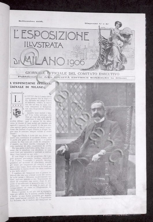 Storia Lombardia - L' esposizione illustrata di Milano del 1906 …
