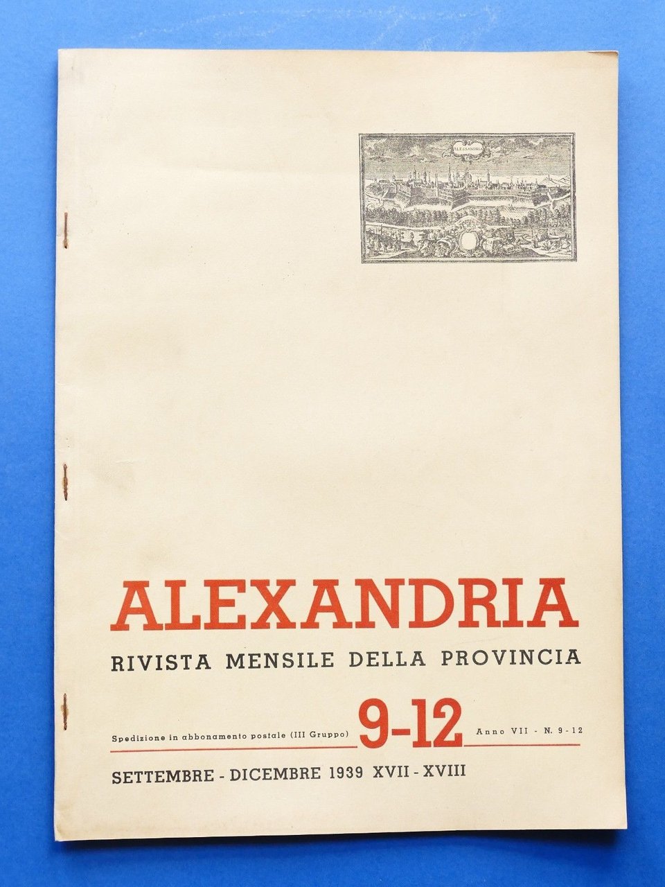 Alexandria Rivista Mensile della Provincia di Alessandria - N° 9-12 …