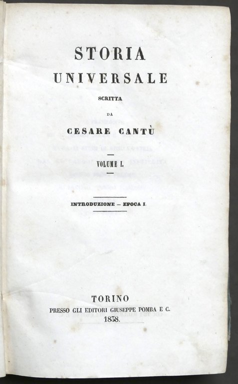 Storia universale scritta da Cesare Cantù - Opera completa - …