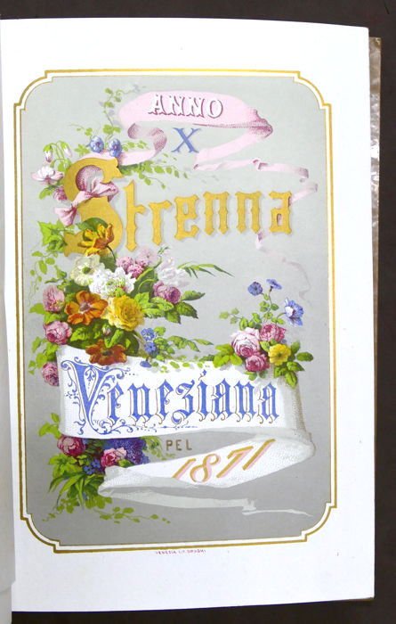 Storia Veneto - Strenna Veneziana per l'anno 1871 - ed. …