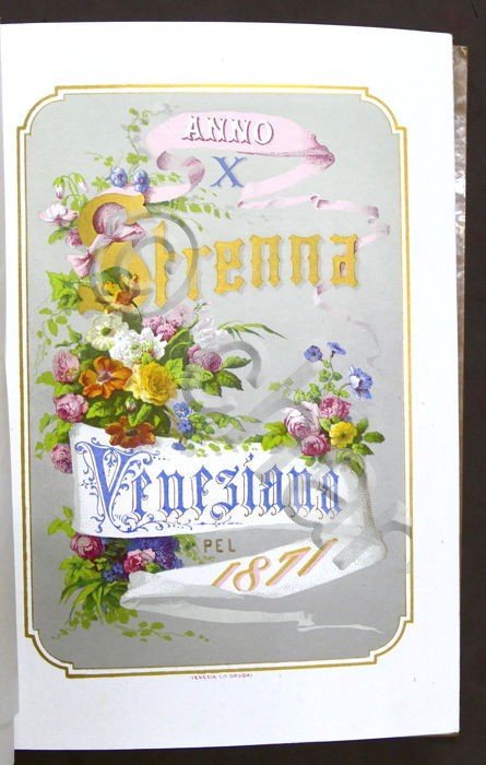 Storia Veneto - Strenna Veneziana per l'anno 1871 - ed. …