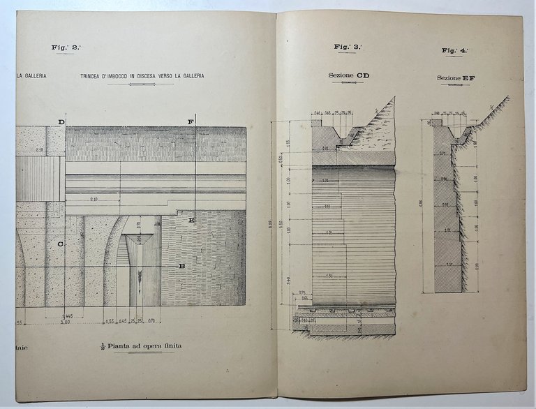 Strade Ferrate - Tipo per Fronti di Gallerie, Tavola N. …