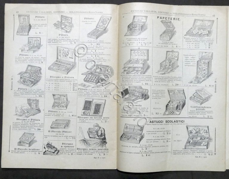 Strenne educative e istruttive A. Vallardi Bollettino Trimestrale Dicembre 1916