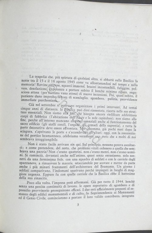 Superstantia Sancti Ambrosii Mediolani - Rinascita Basilica Sant'Ambrogio 1949