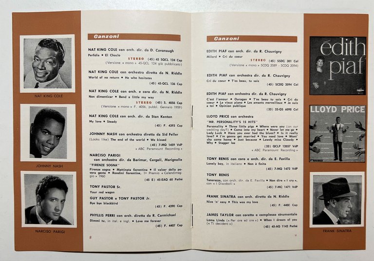 Supplemento al Catalogo Dischi N. 11 - 1960 Maria Callas