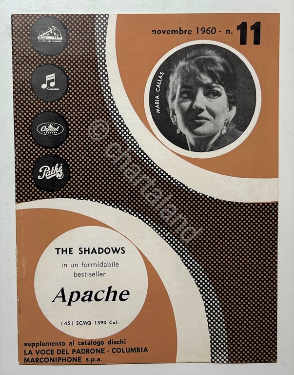 Supplemento al Catalogo Dischi N. 11 - 1960 Maria Callas