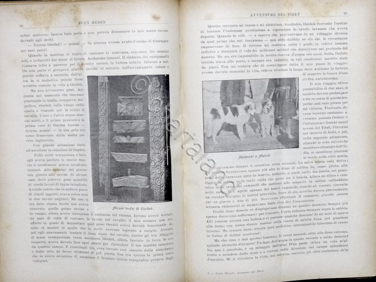 Sven Hedin - Avventure nel Tibet - ed. 1910 ca.