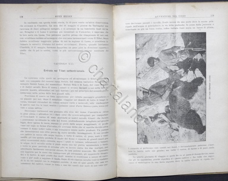 Sven Hedin - Avventure nel Tibet - ed. 1910 ca.