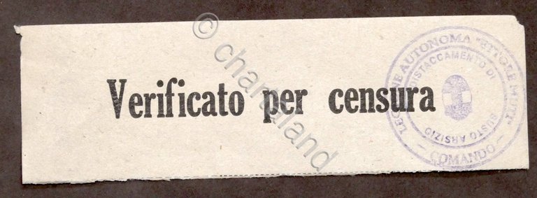 Tagliando Verificato per Censura - Legione Autonoma Ettore Muti - … | Immagine Gallery 1