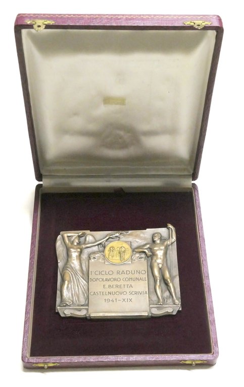 Targa in bronzo - 1° Ciclo Raduno dopolavoro comunale Castelnuovo …