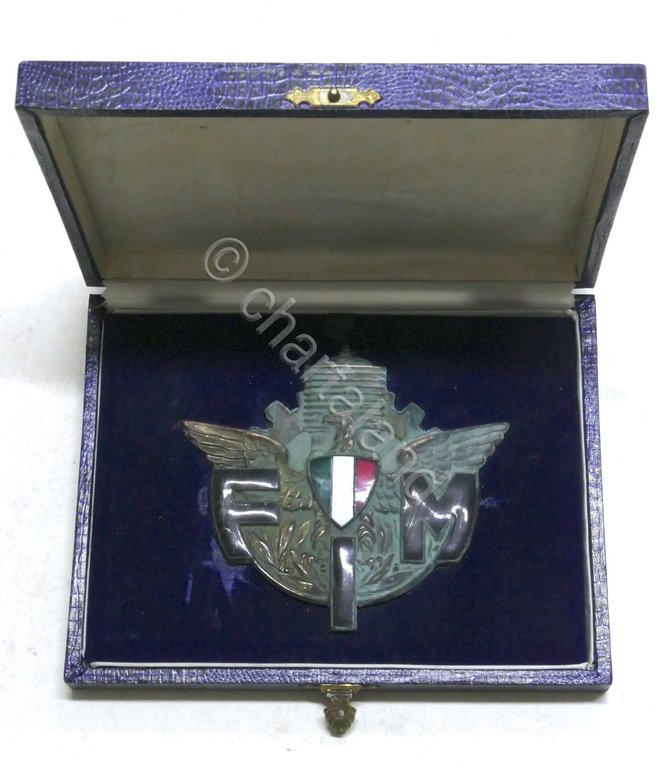 Targa in metallo - Federazione Motociclistica Italiana - 1946 ca. | Immagine Gallery 5