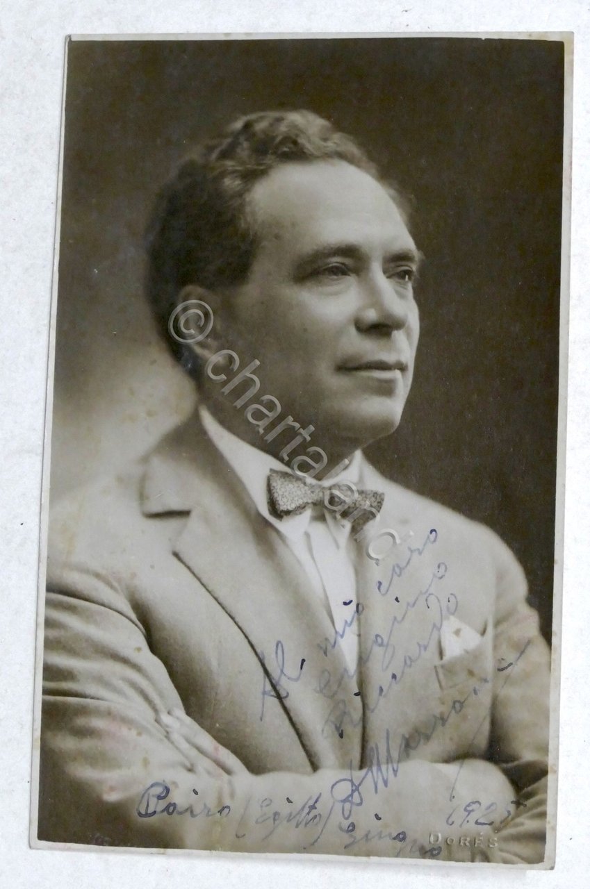 Teatro - Fotografia con autografo dell'attore Domenico Marrone - 1925