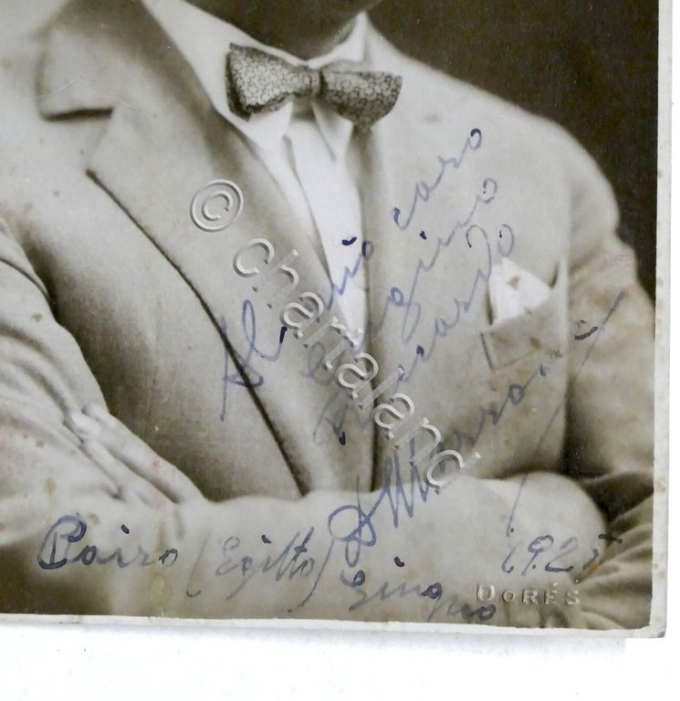 Teatro - Fotografia con autografo dell'attore Domenico Marrone - 1925