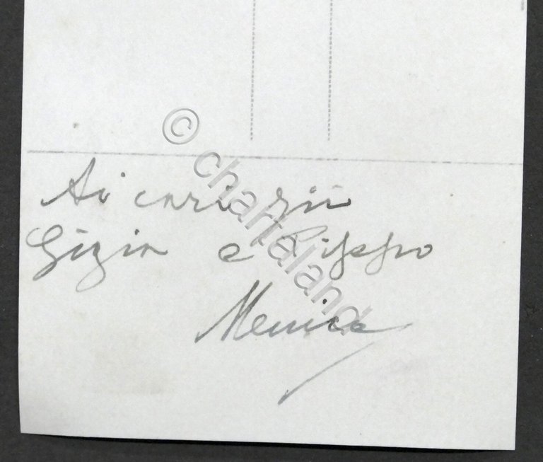 Teatro - Fotografia con autografo dell'attore Domenico Marrone - anni …