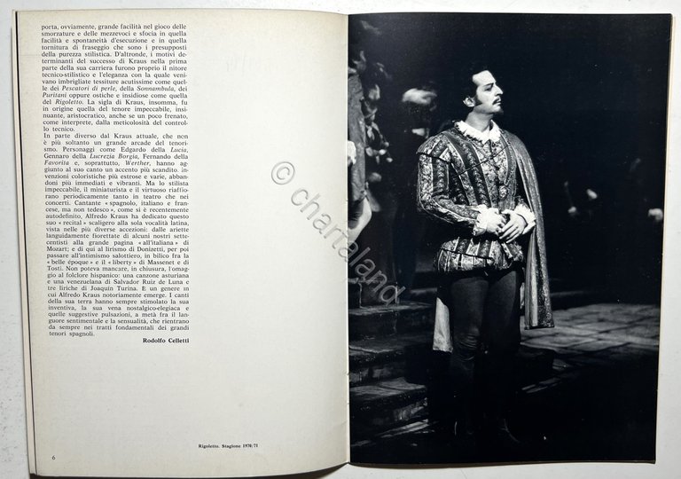 Teatro alla Scala - Alfredo Kraus - Stagione 1979/80