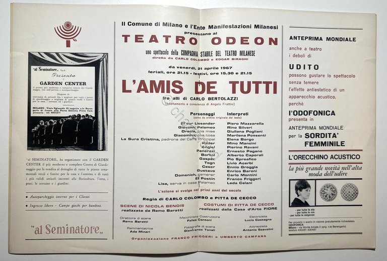 Teatro Odeon - Compagnia Stabile del Teatro Milanese - Programma … | Immagine Gallery 2
