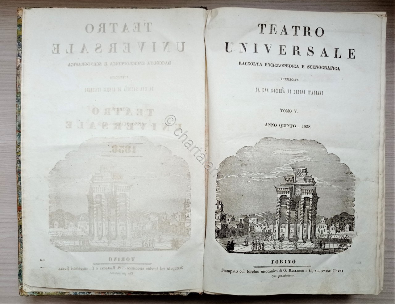 Teatro Universale Raccolta Enciclopedica e Scenografica Anno V e VI …