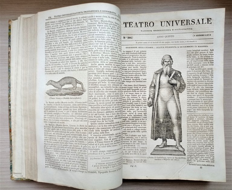 Teatro Universale Raccolta Enciclopedica e Scenografica Anno V e VI …