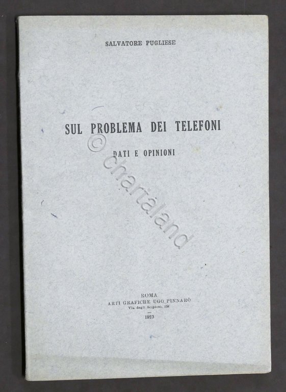 Telefonia - S. Pugliese - Sul problema dei telefoni Dati …