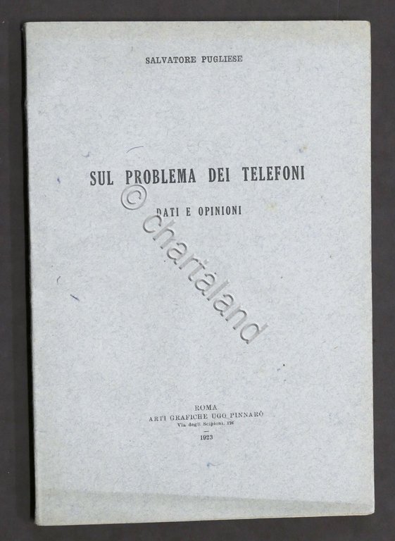 Telefonia - S. Pugliese - Sul problema dei telefoni Dati …